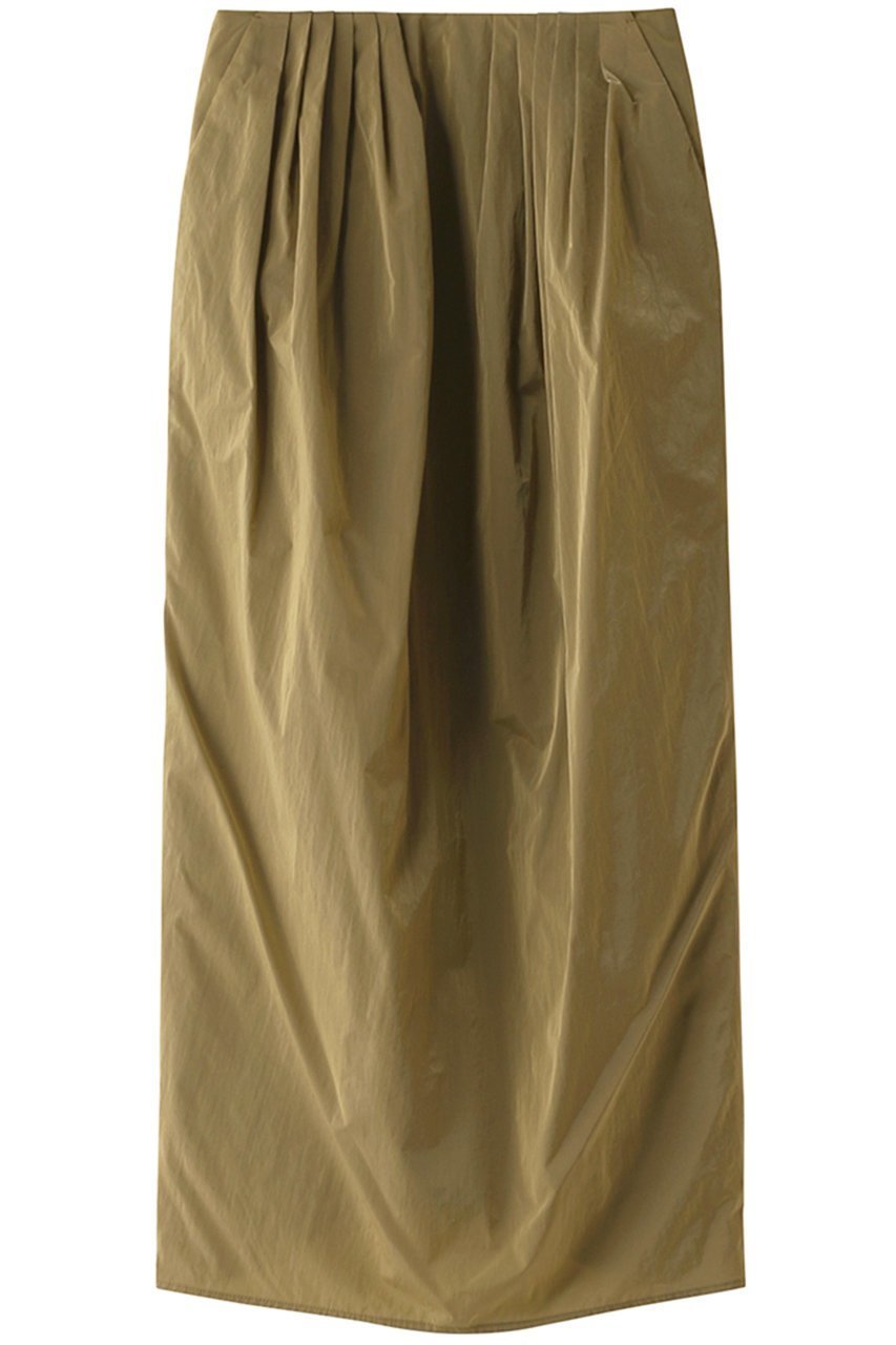 【スタニングルアー/STUNNING LURE】のソフトナイロンタックスカート インテリア・キッズ・メンズ・レディースファッション・服の通販 founy(ファニー) 　ファッション　Fashion　レディースファッション　WOMEN　スカート　Skirt　ロングスカート　Long Skirt　ウォッシャブル　Washable　ビンテージ　Vintage　フォルム　Form　ポケット　Pocket　ロング　Long　エレガント 上品　Elegant　カーキ|ID: prp329100003845031 ipo3291000000025264118