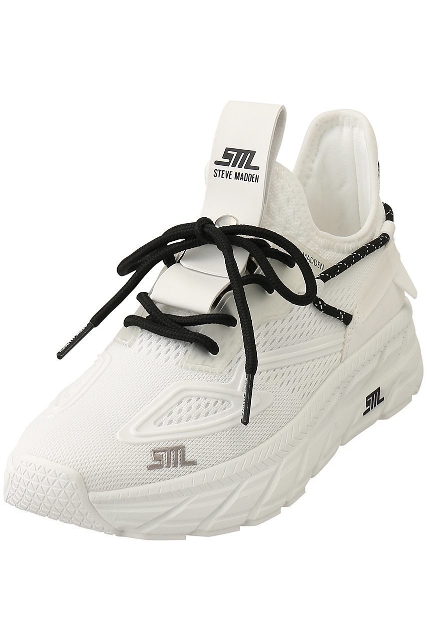 【スティーブマデン/STEVE MADDEN】のPROPEL 1 コンビカラーニットスニ―カー インテリア・キッズ・メンズ・レディースファッション・服の通販 founy(ファニー) 　ファッション　Fashion　レディースファッション　Fashion for Women　トップス・カットソー　Cut & Sew Tops　ニット　Knit Tops & Sweaters　イエロー　Yellow　スニーカー　Sneakers, Trainers　フェミニン　Feminine, Girly　メッシュ　Mesh, Net Fabric　レース　Lace, Lace Fabric　厚底　Platform Shoes　ホワイト/ブラック|ID: prp329100003845044 ipo3291000000032887549