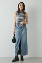 【ウィムガゼット/Whim Gazette】のデニムスリットスカート ブルー|ID: prp329100003845054 ipo3291000000036227073