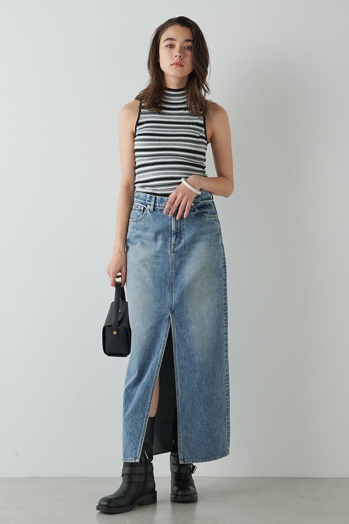 【ウィムガゼット/Whim Gazette】のデニムスリットスカート インテリア・キッズ・メンズ・レディースファッション・服の通販 founy(ファニー) https://founy.com/ ファッション Fashion レディースファッション Fashion for Women スカート Skirts ロングスカート Long Skirts / Maxi & Midi Skirts アンティーク Antique-Inspired シンプル Simple, Minimal スリット Slit, Slit Detail デニム Denim, Jeans Material フロント Front, Front Design ロング Long, Long-Length ヴィンテージ Vintage Style |ID: prp329100003845054 ipo3291000000036656038