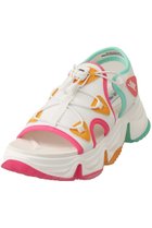 【スティーブマデン/STEVE MADDEN】のCHIVALRY 厚底スポーツサンダル TEAL/WH|ID:prp329100003845062