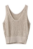 【ミディウミソリッド/MIDIUMISOLID】のmesh tight vest ベスト beige|ID:prp329100003845073