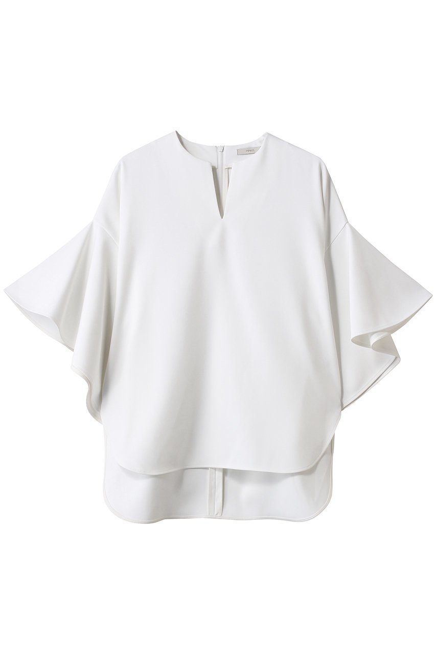 【ル フィル/LE PHIL】の2WAYツイルフレアブラウス インテリア・キッズ・メンズ・レディースファッション・服の通販 founy(ファニー) ファッション Fashion レディースファッション Fashion for Women トップス・カットソー Cut & Sew Tops シャツ・ブラウス・オフィスカジュアル Elegant Blouses & Button-Ups ショート Short, Short Length ストレッチ Stretch, Stretchy Fabric ストレート Straight, Straight Cut スリーブ Sleeve, Long Sleeve / Short Sleeve フェミニン Feminine, Girly フォーマル Formal, Dressy フレア Flare, Flared 定番 Standard, Basic Item ホワイト|ID: prp329100003845079 ipo3291000000035822872