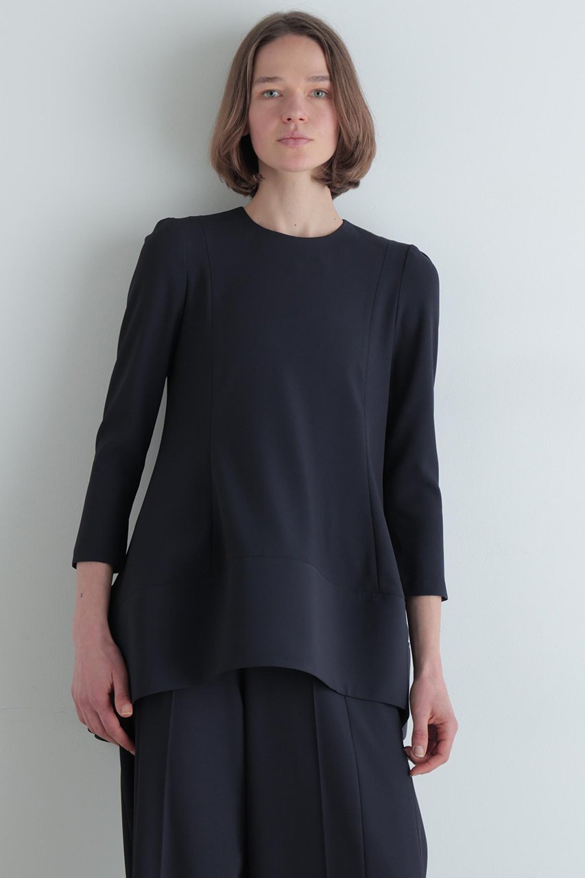 【ル フィル/LE PHIL】の2WAYツイルフレアブラウス 人気、トレンドファッション・服の通販 founy(ファニー) 　ファッション　Fashion　レディースファッション　Fashion for Women　トップス・カットソー　Cut & Sew Tops　シャツ・ブラウス・オフィスカジュアル　Elegant Blouses & Button-Ups　おすすめ　Recommended / Our Picks　スクエア　Square, Square Shape　スタンダード　Standard, Basic　ストレッチ　Stretch, Stretchy Fabric　スリーブ　Sleeve, Long Sleeve / Short Sleeve　セットアップ　Set-Up, Coordinated Outfit　ドレープ　Drape, Draping Fabric　バランス　Balance, Style Balance　フェミニン　Feminine, Girly　フレア　Flare, Flared　フロント　Front, Front Design　ミックス　Mix, Mixed Style　ロング　Long, Long-Length　人気　Popular, Best Seller　定番　Standard, Basic Item　other-2|ID: prp329100003845079 ipo3291000000036679819