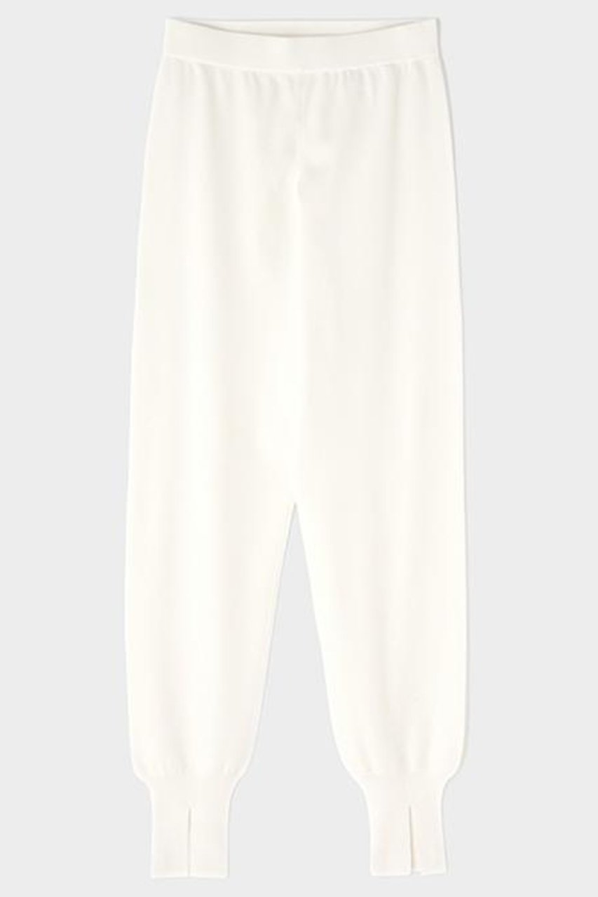 【ル フィル/LE PHIL】のヴィスニットパンツ インテリア・キッズ・メンズ・レディースファッション・服の通販 founy(ファニー) 　ファッション　Fashion　レディースファッション　Fashion for Women　パンツ　Pants & Trousers　スリット　Slit, Slit Detail　リラックス　Relax, Relaxed Fit　エレガント 上品　Elegant　ホワイト|ID: prp329100003845084 ipo3291000000035850345