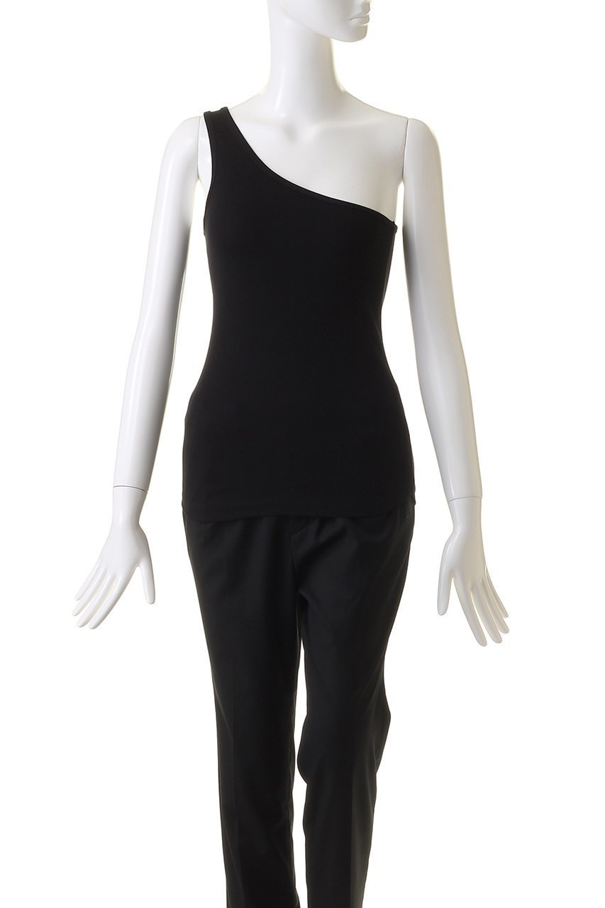 【デパリエ/DEPAREILLE】のワンショルダーリブタンク 人気、トレンドファッション・服の通販 founy(ファニー) 　ファッション　Fashion　レディースファッション　Fashion for Women　トップス・カットソー　Cut & Sew Tops　キャミソール&ノースリーブ　Camisoles & Sleeveless Tops　シャツ・ブラウス・オフィスカジュアル　Elegant Blouses & Button-Ups　ロングTシャツ・Tシャツ　Longline T-Shirts & Tees　カットソー・ベーシックTシャツ　Cut-and-Sewn Tops / Stretch Tees & Basics　インナー　Innerwear　キャミソール　Camisole, Spaghetti Strap Top　ショルダー　Shoulder, Shoulder Strap　ジャケット　Jacket, Outerwear　タンク　Tank Top, Sleeveless Top　other-2|ID: prp329100003845114 ipo3291000000036707784