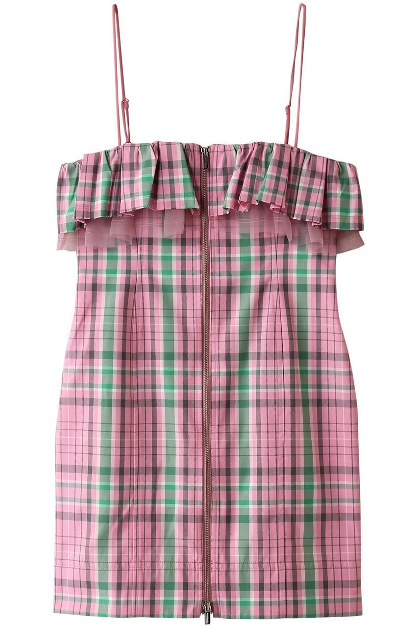 【メゾンスペシャル/MAISON SPECIAL】のCheck Camisole Mini Dress/チェックキャミミニワンピース インテリア・キッズ・メンズ・レディースファッション・服の通販 founy(ファニー) 　ファッション　Fashion　レディースファッション　Fashion for Women　ワンピース　Dresses　フォーマル・パーティードレス・結婚式用ドレス　Elegant & Casual Dresses　チュニック　Tunic Tops & Dresses　春　Spring　セットアップ　Set-Up, Coordinated Outfit　チェック　Check, Plaid, Tartan　チュニック　Tunic, Long Top　フリル　Frill, Ruffle　おすすめ　Recommended / Our Picks　夏　Summer　PNK(ピンク)|ID: prp329100003847016 ipo3291000000032921015