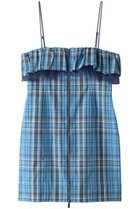 【メゾンスペシャル/MAISON SPECIAL】のCheck Camisole Mini Dress/チェックキャミミニワンピース BLU(ブルー)|ID: prp329100003847016 ipo3291000000032921025