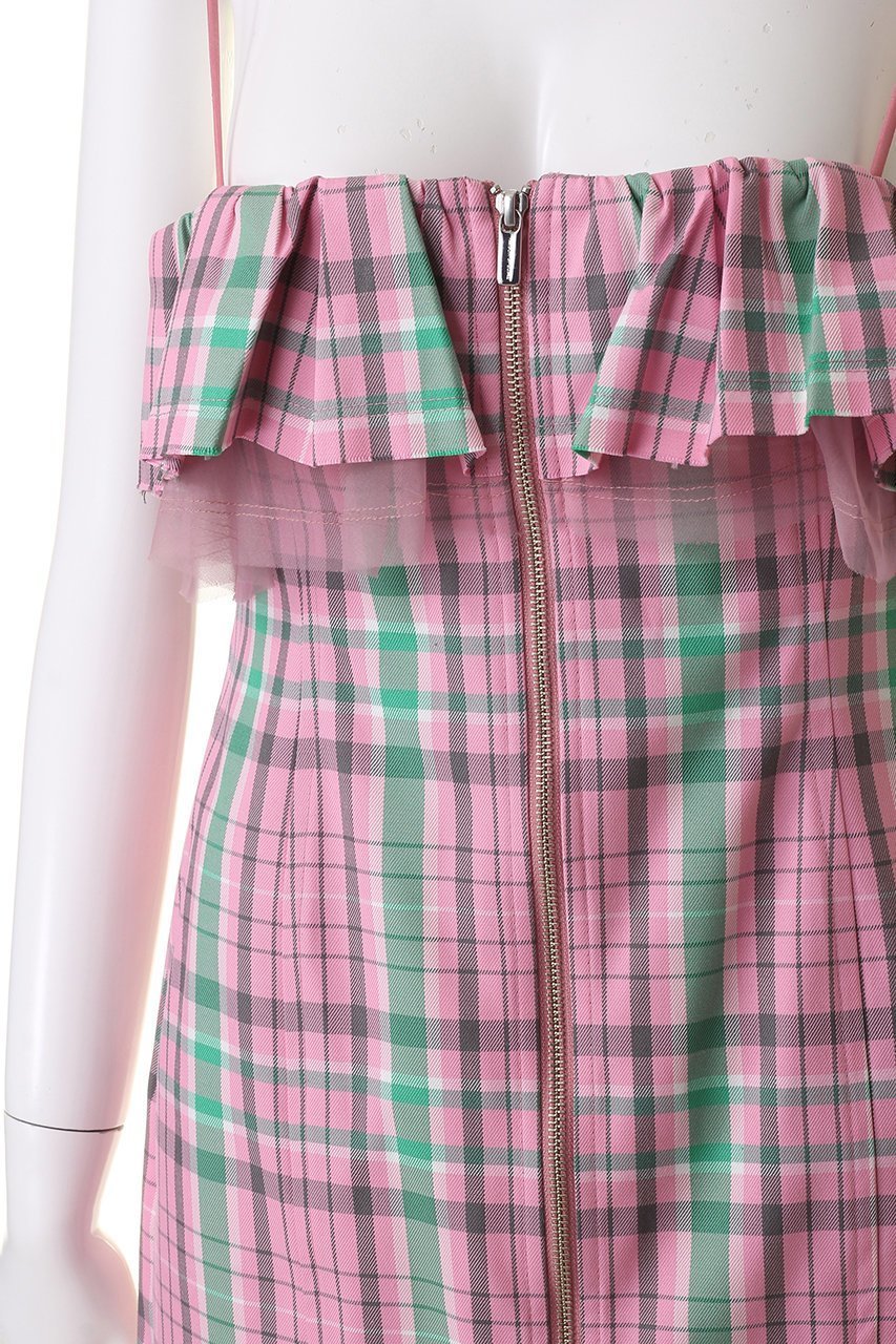 【メゾンスペシャル/MAISON SPECIAL】のCheck Camisole Mini Dress/チェックキャミミニワンピース 人気、トレンドファッション・服の通販 founy(ファニー) 　ファッション　Fashion　レディースファッション　Fashion for Women　ワンピース　Dresses　フォーマル・パーティードレス・結婚式用ドレス　Elegant & Casual Dresses　チュニック　Tunic Tops & Dresses　春　Spring　セットアップ　Set-Up, Coordinated Outfit　チェック　Check, Plaid, Tartan　チュニック　Tunic, Long Top　フリル　Frill, Ruffle　おすすめ　Recommended / Our Picks　夏　Summer　other-5|ID: prp329100003847016 ipo3291000000032921061