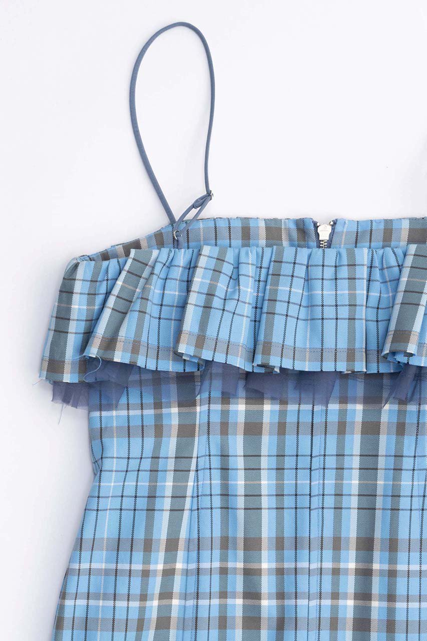 【メゾンスペシャル/MAISON SPECIAL】のCheck Camisole Mini Dress/チェックキャミミニワンピース 人気、トレンドファッション・服の通販 founy(ファニー) 　ファッション　Fashion　レディースファッション　Fashion for Women　ワンピース　Dresses　フォーマル・パーティードレス・結婚式用ドレス　Elegant & Casual Dresses　チュニック　Tunic Tops & Dresses　春　Spring　セットアップ　Set-Up, Coordinated Outfit　チェック　Check, Plaid, Tartan　チュニック　Tunic, Long Top　フリル　Frill, Ruffle　おすすめ　Recommended / Our Picks　夏　Summer　other-6|ID: prp329100003847016 ipo3291000000032921075