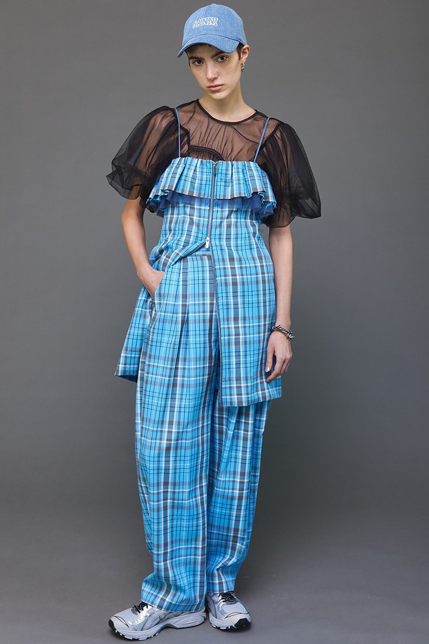 【メゾンスペシャル/MAISON SPECIAL】のCheck Camisole Mini Dress/チェックキャミミニワンピース 人気、トレンドファッション・服の通販 founy(ファニー) 　ファッション　Fashion　レディースファッション　Fashion for Women　ワンピース　Dresses　フォーマル・パーティードレス・結婚式用ドレス　Elegant & Casual Dresses　チュニック　Tunic Tops & Dresses　春　Spring　セットアップ　Set-Up, Coordinated Outfit　チェック　Check, Plaid, Tartan　チュニック　Tunic, Long Top　フリル　Frill, Ruffle　おすすめ　Recommended / Our Picks　夏　Summer　other-7|ID: prp329100003847016 ipo3291000000032921085