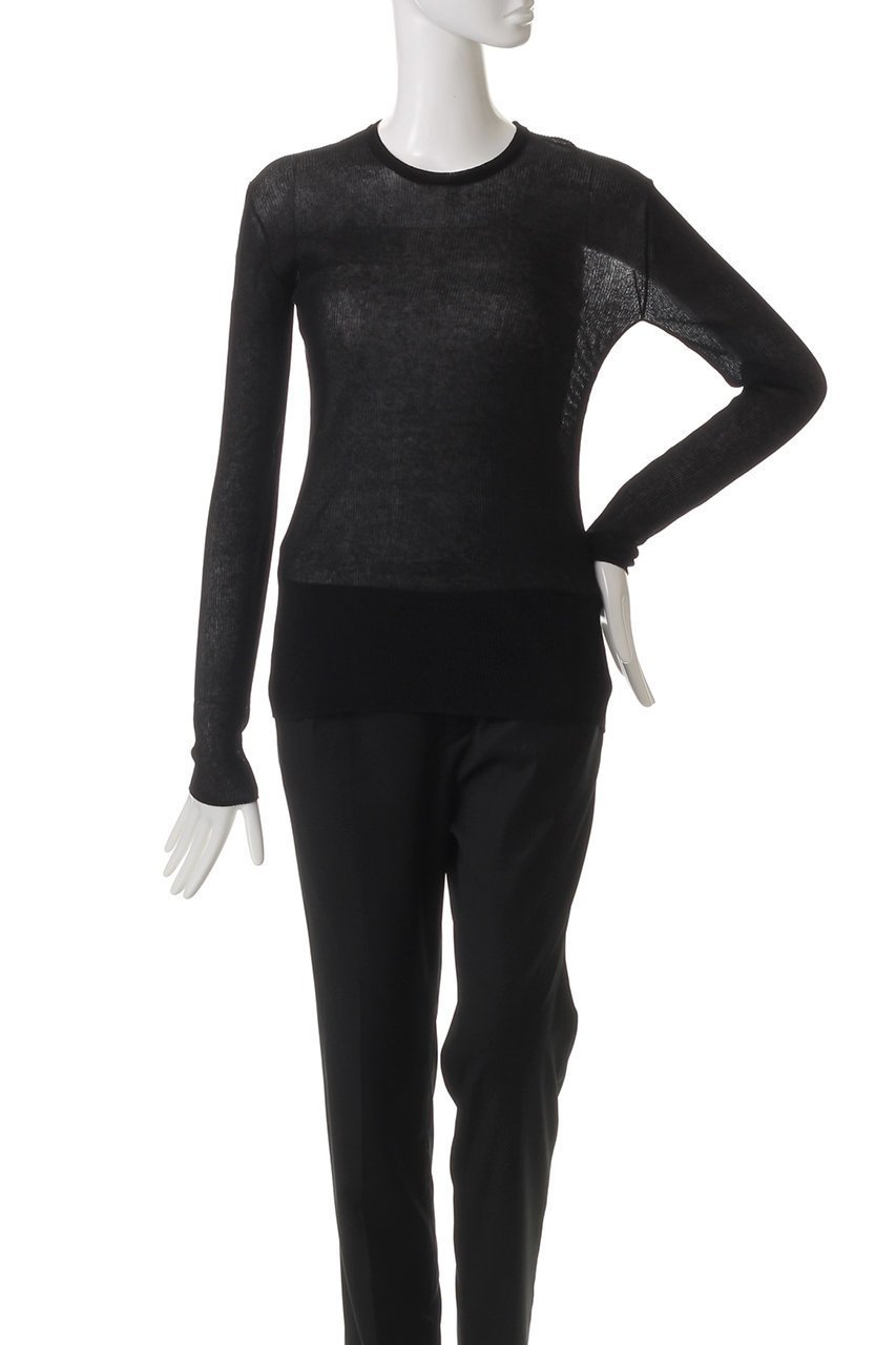 【ヒューエルミュージアム/hueLe Museum】の【STUMBLY】Sheer Rib Knit 人気、トレンドファッション・服の通販 founy(ファニー) 　ファッション　Fashion　レディースファッション　Fashion for Women　トップス・カットソー　Cut & Sew Tops　ニット　Knit Tops & Sweaters　カジュアルプルオーバー・ニットトップス　Pullovers & Knit Tops / Casual Pullovers　インナー　Innerwear　シンプル　Simple, Minimal　ジャケット　Jacket, Outerwear　フィット　Fit, Slim Fit　エレガント 上品　Elegant　夏　Summer　春　Spring　S/S・春夏　SS, Spring/Summer, Warm Season　other-2|ID: prp329100003847040 ipo3291000000032949003