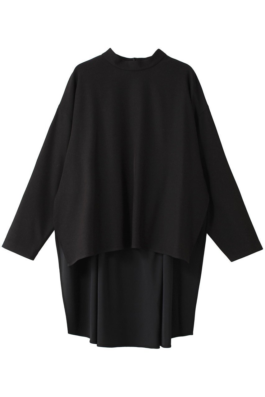 【ル フィル/LE PHIL】の2WAYツイルブラウス インテリア・キッズ・メンズ・レディースファッション・服の通販 founy(ファニー) ファッション Fashion レディースファッション Fashion for Women トップス・カットソー Cut & Sew Tops シャツ・ブラウス・オフィスカジュアル Elegant Blouses & Button-Ups シンプル Simple, Minimal スタンド Stand Collar, Upright Stand ストレッチ Stretch, Stretchy Fabric スリーブ Sleeve, Long Sleeve / Short Sleeve ツイル Twist, Twisted Detail ドレープ Drape, Draping Fabric ベーシック Basic, Essential ロング Long, Long-Length エレガント 上品 Elegant ブラック|ID: prp329100003848863 ipo3291000000032916921