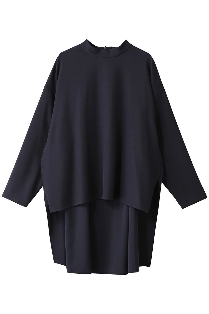 【ル フィル/LE PHIL】の2WAYツイルブラウス 人気、トレンドファッション・服の通販 founy(ファニー) 　ファッション　Fashion　レディースファッション　Fashion for Women　トップス・カットソー　Cut & Sew Tops　シャツ・ブラウス・オフィスカジュアル　Elegant Blouses & Button-Ups　シンプル　Simple, Minimal　スタンド　Stand Collar, Upright Stand　ストレッチ　Stretch, Stretchy Fabric　スリーブ　Sleeve, Long Sleeve / Short Sleeve　ツイル　Twist, Twisted Detail　ドレープ　Drape, Draping Fabric　ベーシック　Basic, Essential　ロング　Long, Long-Length　エレガント 上品　Elegant　 other-1|ID: prp329100003848863 ipo3291000000035653244