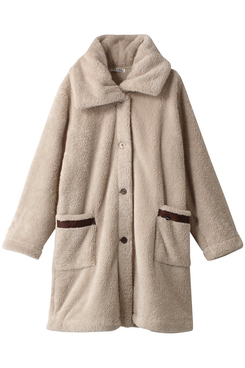 【イクコ/IKUKO】のシープボア ガウン インテリア・キッズ・メンズ・レディースファッション・服の通販 founy(ファニー) 　ファッション　Fashion　レディースファッション　Fashion for Women　ガウン　Gown, Robe　パジャマ　Pajamas, Sleepwear　ベージュ|ID: prp329100003850273 ipo3291000000032835220
