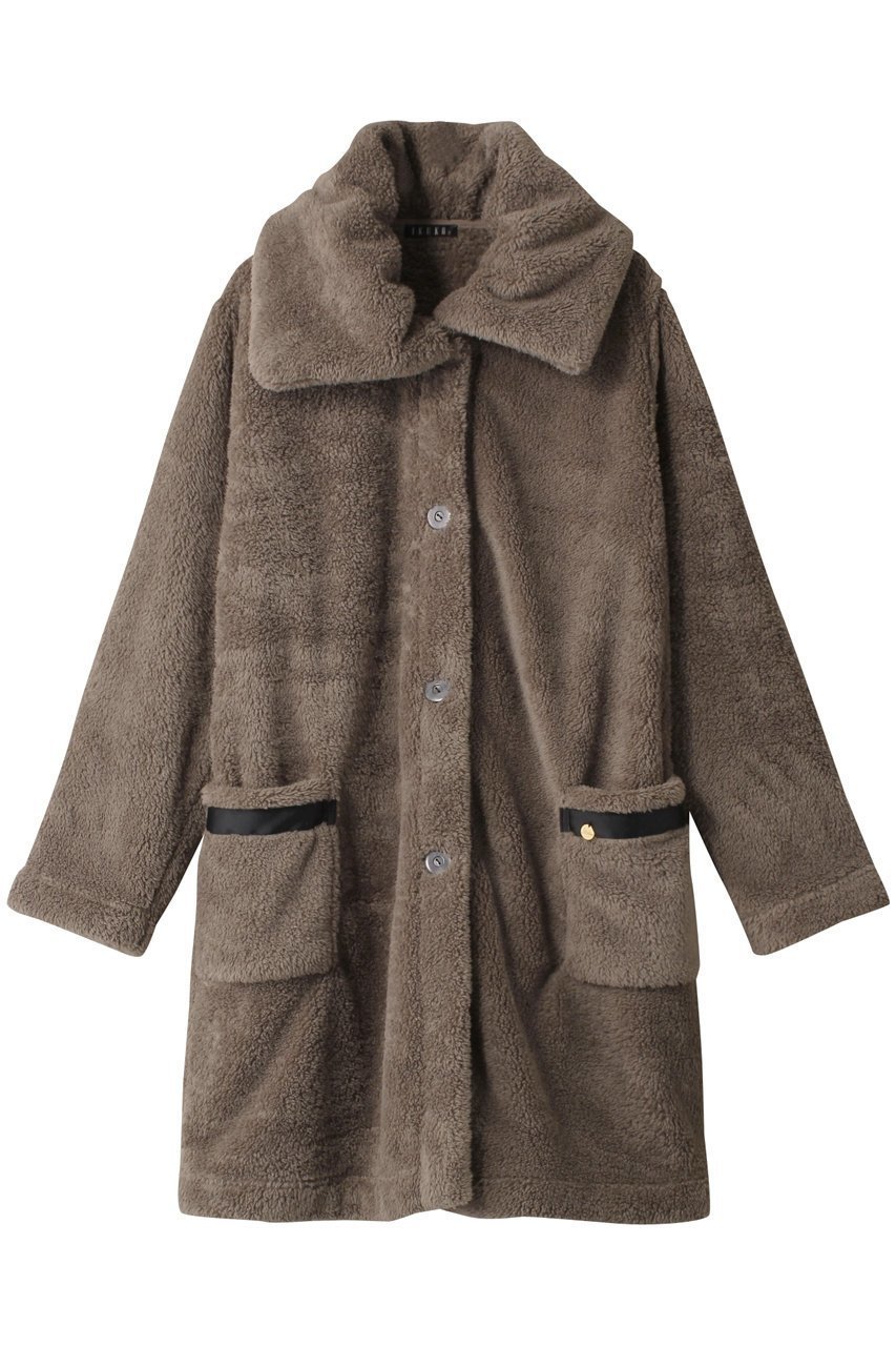 【イクコ/IKUKO】のシープボア ガウン インテリア・キッズ・メンズ・レディースファッション・服の通販 founy(ファニー) 　ファッション　Fashion　レディースファッション　Fashion for Women　ガウン　Gown, Robe　パジャマ　Pajamas, Sleepwear　モカ|ID: prp329100003850273 ipo3291000000032835221