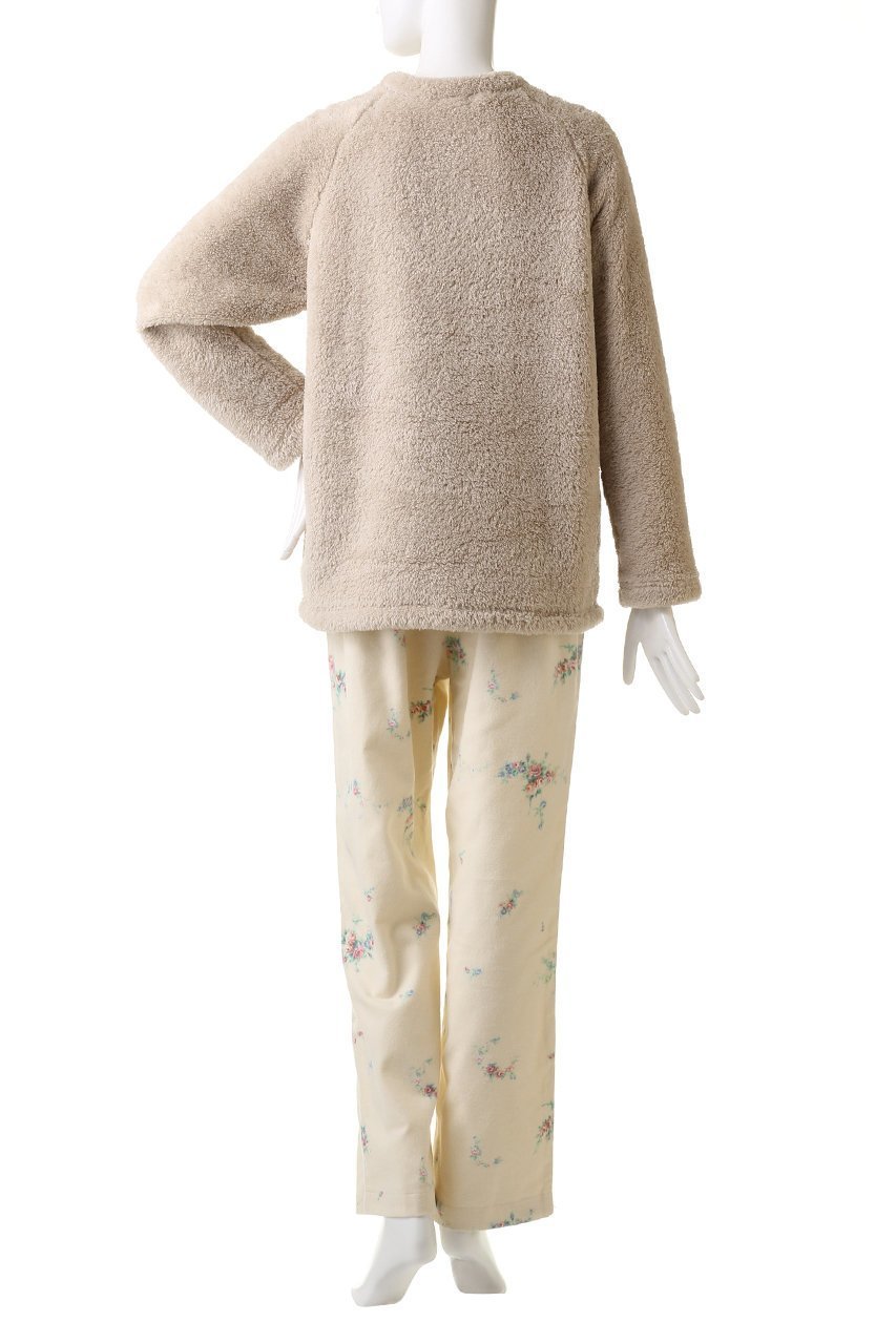 【イクコ/IKUKO】のシープボア&綾ネル花柄プリント パジャマ 人気、トレンドファッション・服の通販 founy(ファニー) 　ファッション　Fashion　レディースファッション　WOMEN　パジャマ　Pajamas　フォルム　Form　プリント　Print　リラックス　Relax　other-4|ID: prp329100003850274 ipo3291000000031382309