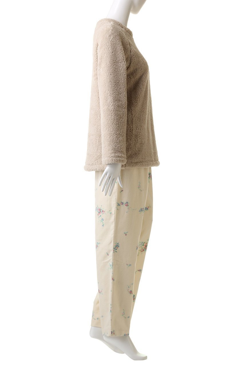 【イクコ/IKUKO】のシープボア&綾ネル花柄プリント パジャマ 人気、トレンドファッション・服の通販 founy(ファニー) 　ファッション　Fashion　レディースファッション　Fashion for Women　パジャマ　Pajamas, Sleepwear　フォルム　Silhouette, Form　プリント　Print, Printed Pattern　リラックス　Relax, Relaxed Fit　other-3|ID: prp329100003850274 ipo3291000000032835234