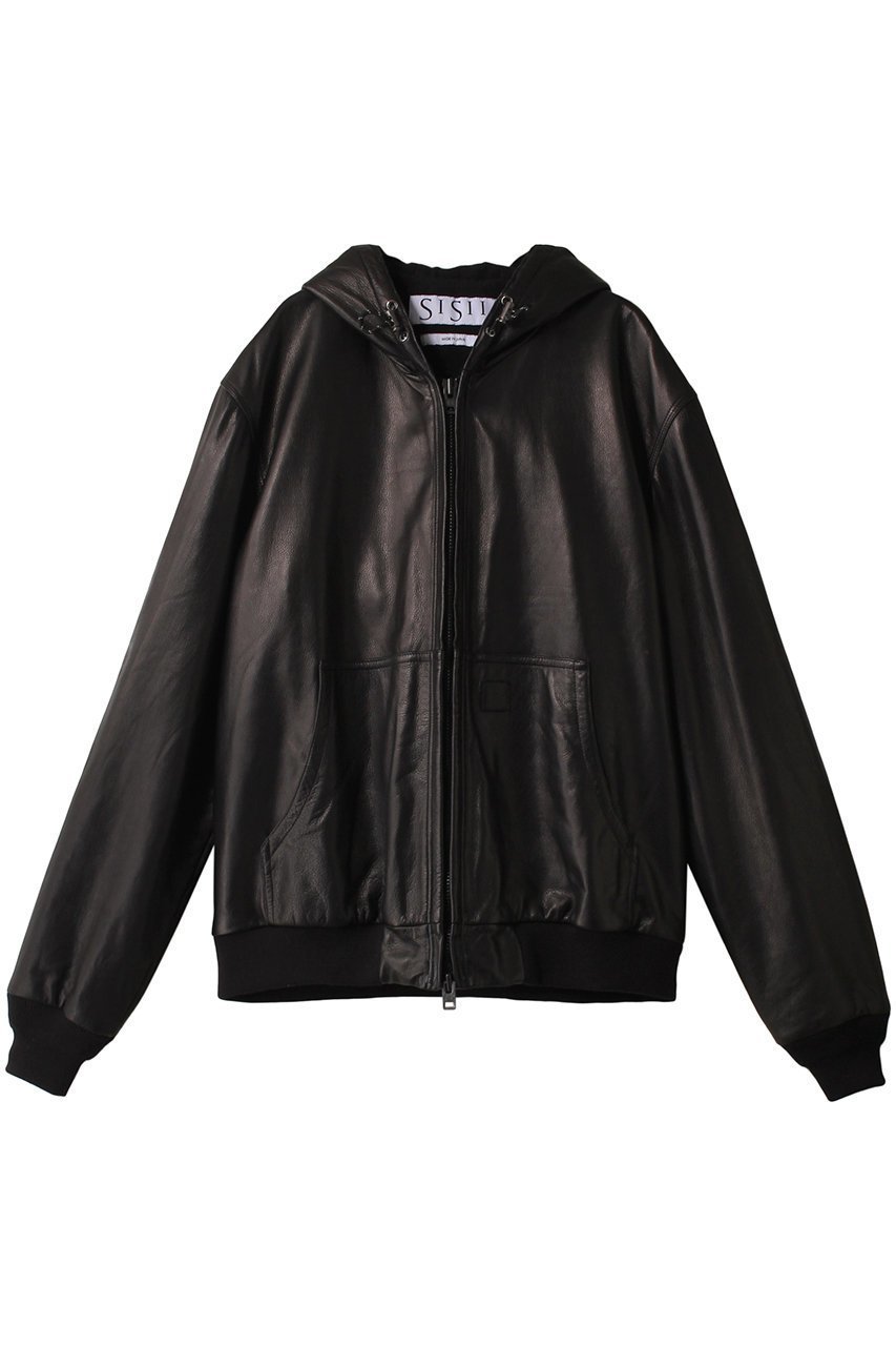 【シシ/sisii】の【UNISEX】レザー パーカージャケット インテリア・キッズ・メンズ・レディースファッション・服の通販 founy(ファニー) 　ファッション　Fashion　レディースファッション　Fashion for Women　アウター　Coat / Outerwear Collection　レディースジャケット・軽アウター　Jackets　ブルゾンジャケット・スポーティアウター　Blouson Jackets　ユニセックス　Unisex, Genderless　ジャケット　Jacket, Outerwear　パーカー　Hoodie, Parka　ブルゾン　Blouson, Bomber Jacket　リラックス　Relax, Relaxed Fit　定番　Standard, Basic Item　春　Spring　防寒　Cold Protection, Winter-Ready　ブラック|ID: prp329100003851200 ipo3291000000032956860