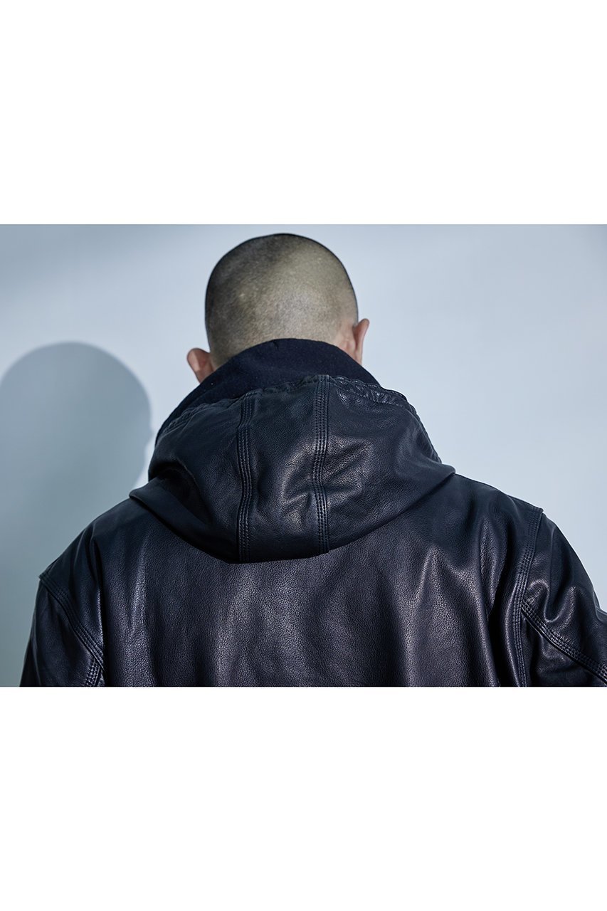 【シシ/sisii】の【UNISEX】レザー パーカージャケット 人気、トレンドファッション・服の通販 founy(ファニー) 　ファッション　Fashion　レディースファッション　Fashion for Women　アウター　Coat / Outerwear Collection　レディースジャケット・軽アウター　Jackets　ブルゾンジャケット・スポーティアウター　Blouson Jackets　ユニセックス　Unisex, Genderless　ジャケット　Jacket, Outerwear　パーカー　Hoodie, Parka　ブルゾン　Blouson, Bomber Jacket　リラックス　Relax, Relaxed Fit　定番　Standard, Basic Item　春　Spring　防寒　Cold Protection, Winter-Ready　other-8|ID: prp329100003851200 ipo3291000000032956884