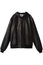 【シシ/sisii】の【受注生産】【UNISEX】レザー パーカージャケット ブラック|ID: prp329100003851200 ipo3291000000035721172