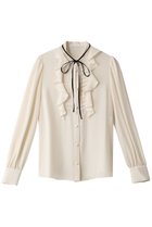 【アルアバイル/allureville】の【Loulou Willoughby】フロントタックラッフルブラウス オフホワイト|ID: prp329100003851209 ipo3291000000036402046