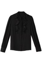 【アルアバイル/allureville】の【Loulou Willoughby】フロントタックラッフルブラウス ブラック|ID: prp329100003851209 ipo3291000000036402047