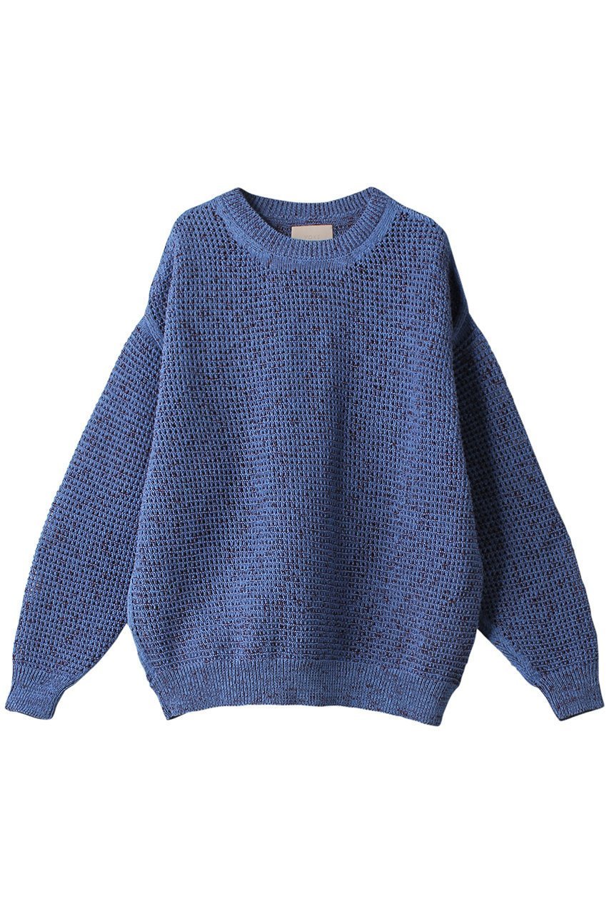【ヨーク/YOKE / MEN】の【MEN】メッシュニット クルーネック セーター インテリア・キッズ・メンズ・レディースファッション・服の通販 founy(ファニー) 　ファッション　Fashion　メンズファッション　Fashion for Men　トップス・カットソー　Cut & Sew Tops　ニット・セーター / 定番トップス　Knit Tops & Sweaters　セーター　Sweater, Knitwear　トレンド　Trend, Trending Now　メッシュ　Mesh, Net Fabric　夏　Summer　春　Spring　S/S・春夏　SS, Spring/Summer, Warm Season　フォッグブルー|ID: prp329100003851227 ipo3291000000032950666