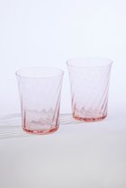 【エル グルメ/ELLE gourmet】の【STILLEBEN】Concave Swirl グラス 2個セット ローズ|ID:prp329100003852543