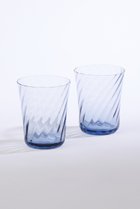 【エル グルメ/ELLE gourmet】の【STILLEBEN】Concave Swirl グラス 2個セット ブルー|ID:prp329100003852543