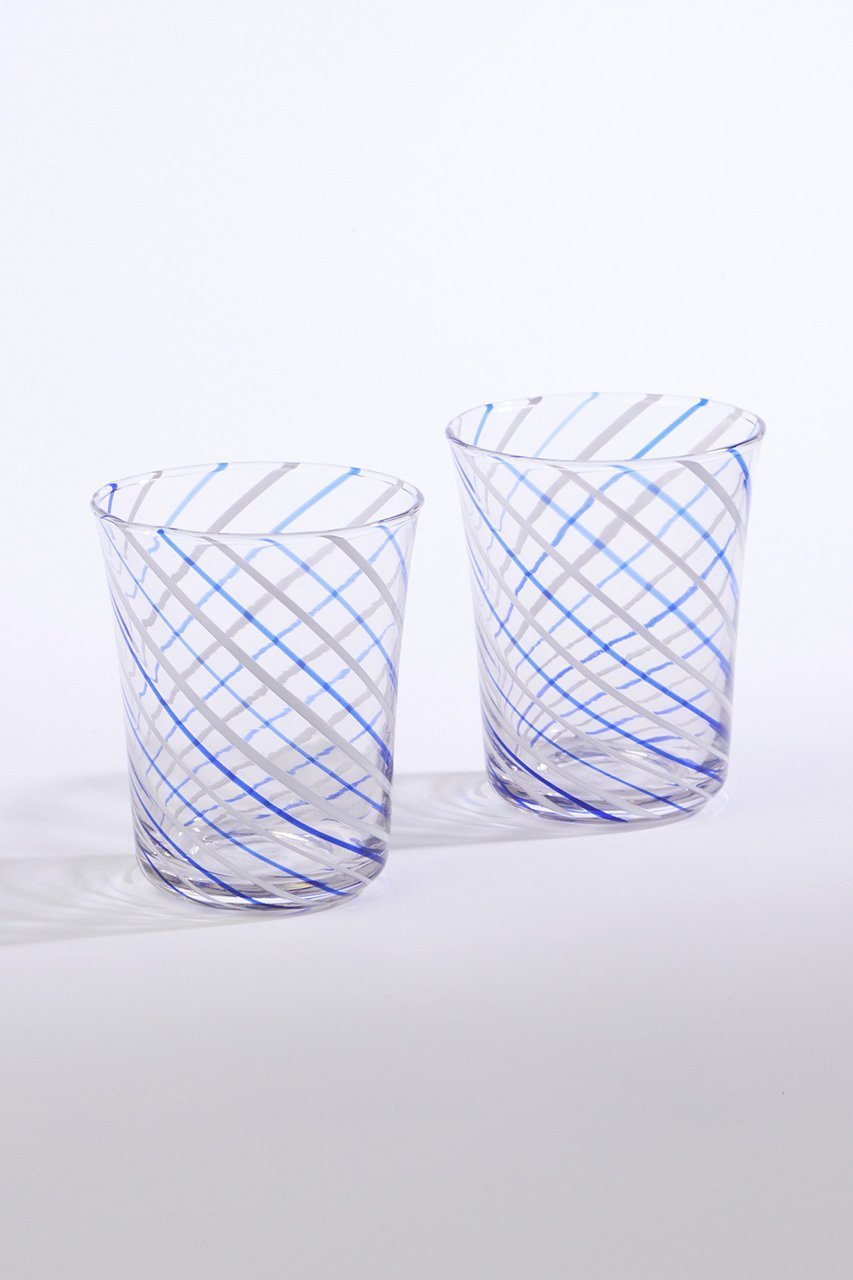 【エル グルメ/ELLE gourmet】の【STILLEBEN】Concave Twist グラス 2個セット インテリア・キッズ・メンズ・レディースファッション・服の通販 founy(ファニー) 　ファッション　Fashion　レディースファッション　WOMEN　ユニセックス　Unisex　ガラス　Glass　クリスタル　Crystal　グラス　Glass　ハンド　Hand　クリアブルー|ID: prp329100003852544 ipo3291000000025347591