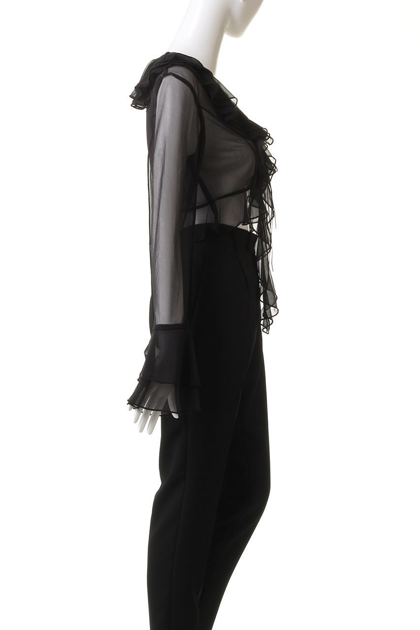 【プランク プロジェクト/PRANK PROJECT】のラッフルブラウス / Ruffled Blouse 人気、トレンドファッション・服の通販 founy(ファニー) 　ファッション　Fashion　レディースファッション　WOMEN　トップス・カットソー　Tops/Tshirt　シャツ/ブラウス　Shirts/Blouses　おすすめ　Recommend　カーディガン　Cardigan　シアー　Sheer　シンプル　Simple　ジャージー　Jersey　スリーブ　Sleeve　フリル　Frills　ボトム　Bottom　ロング　Long　other-3|ID: prp329100003852570 ipo3291000000031381949