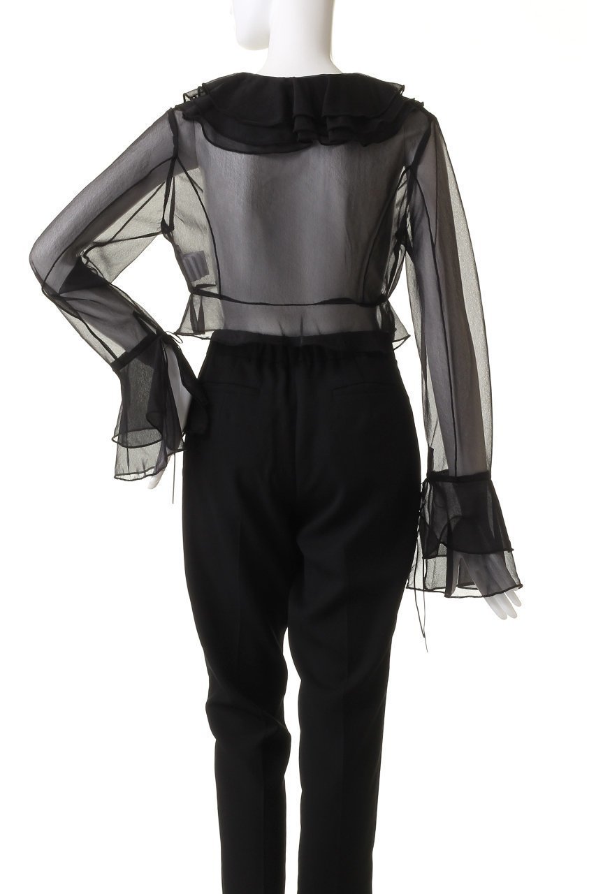 【プランク プロジェクト/PRANK PROJECT】のラッフルブラウス / Ruffled Blouse 人気、トレンドファッション・服の通販 founy(ファニー) 　ファッション　Fashion　レディースファッション　WOMEN　トップス・カットソー　Tops/Tshirt　シャツ/ブラウス　Shirts/Blouses　おすすめ　Recommend　カーディガン　Cardigan　シアー　Sheer　シンプル　Simple　ジャージー　Jersey　スリーブ　Sleeve　フリル　Frills　ボトム　Bottom　ロング　Long　other-4|ID: prp329100003852570 ipo3291000000031381950