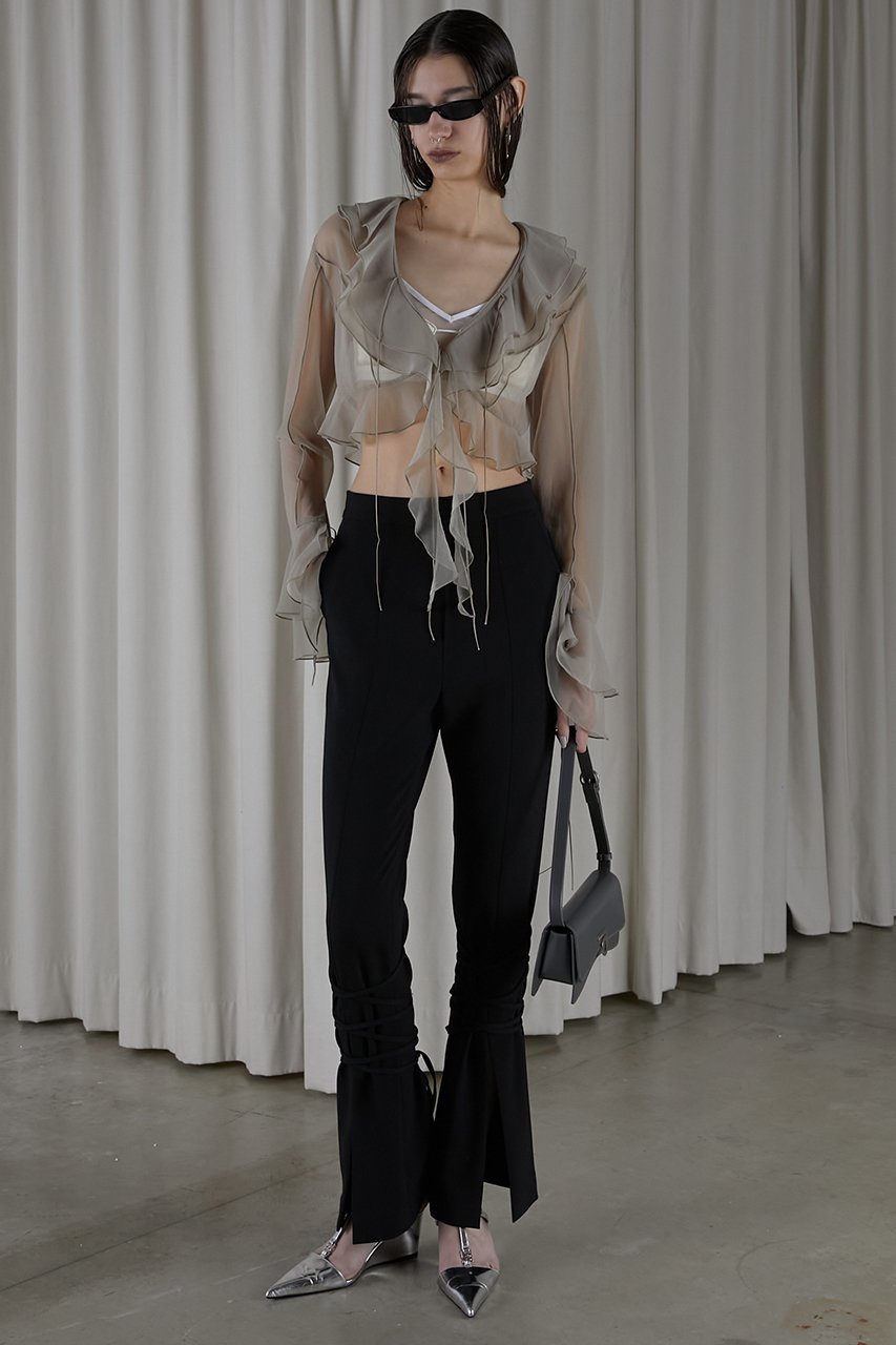 【プランク プロジェクト/PRANK PROJECT】のラッフルブラウス / Ruffled Blouse 人気、トレンドファッション・服の通販 founy(ファニー) ファッション Fashion レディースファッション Fashion for Women トップス・カットソー Cut & Sew Tops シャツ・ブラウス・オフィスカジュアル Elegant Blouses & Button-Ups おすすめ Recommended / Our Picks カーディガン Cardigan, Knitwear シアー Sheer, See-Through シンプル Simple, Minimal スリーブ Sleeve, Long Sleeve / Short Sleeve フリル Frill, Ruffle ボトム Bottoms, Lower Wear ロング Long, Long-Length other-6|ID: prp329100003852570 ipo3291000000032919517