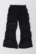 【プランク プロジェクト/PRANK PROJECT】のブークレレースニットパンツ / Boucle Lace Knit Pants BLK(ブラック)|ID:prp329100003852575