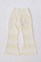 【プランク プロジェクト/PRANK PROJECT】のブークレレースニットパンツ / Boucle Lace Knit Pants WHT(ホワイト)|ID:prp329100003852575
