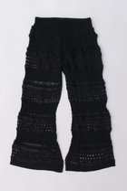 【プランク プロジェクト/PRANK PROJECT】のブークレレースニットパンツ / Boucle Lace Knit Pants 人気、トレンドファッション・服の通販 founy(ファニー) ファッション Fashion レディースファッション Fashion for Women パンツ Pants & Trousers おすすめ Recommended / Our Picks カットソー Cut and Sewn Top セットアップ Set-Up, Coordinated Outfit チュニック Tunic, Long Top ミックス Mix, Mixed Style レース Lace, Lace Fabric 夏 Summer thumbnail BLK(ブラック)|ID: prp329100003852575 ipo3291000000032819264