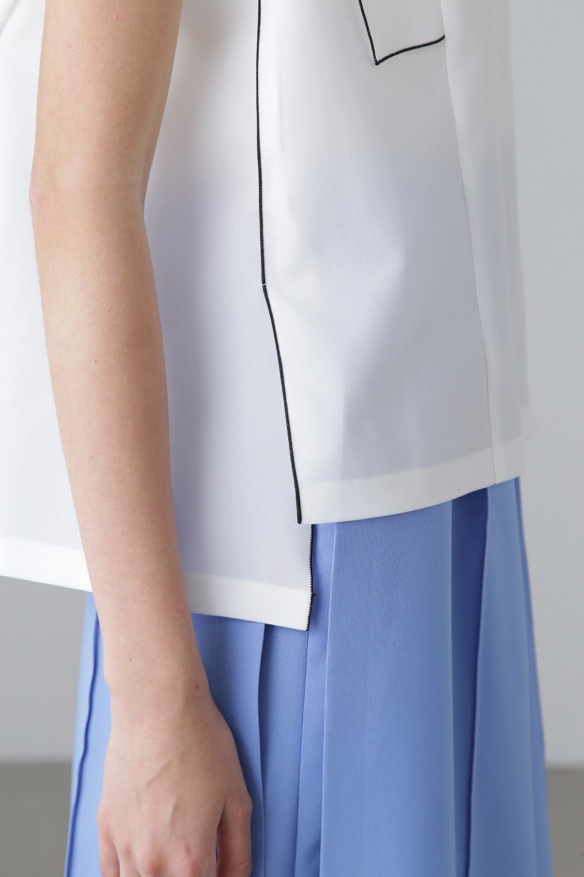 【アドーア/ADORE】のドライタッチシアーブラウス 人気、トレンドファッション・服の通販 founy(ファニー) 　ファッション　Fashion　レディースファッション　WOMEN　トップス・カットソー　Tops/Tshirt　キャミソール / ノースリーブ　No Sleeves　シャツ/ブラウス　Shirts/Blouses　おすすめ　Recommend　シアー　Sheer　セットアップ　Set Up　ノースリーブ　No Sleeve　other-4|ID: prp329100003855907 ipo3291000000031450510