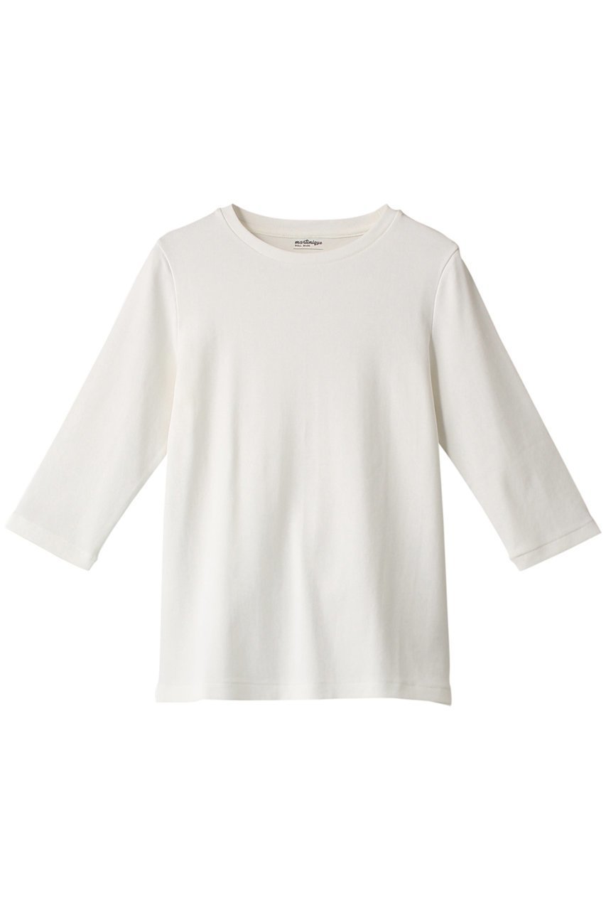 【マルティニーク/martinique】のESSENTIAL フライス5分袖Tee 人気、トレンドファッション・服の通販 founy(ファニー) 　ファッション　Fashion　レディースファッション　Fashion for Women　トップス・カットソー　Cut & Sew Tops　シャツ・ブラウス・オフィスカジュアル　Elegant Blouses & Button-Ups　ロングTシャツ・Tシャツ　Longline T-Shirts & Tees　カットソー・ベーシックTシャツ　Cut-and-Sewn Tops / Stretch Tees & Basics　カットソー　Cut and Sewn Top　ショート　Short, Short Length　スリーブ　Sleeve, Long Sleeve / Short Sleeve　エレガント 上品　Elegant　別注　Limited Edition, Custom Order　定番　Standard, Basic Item　 other-1|ID: prp329100003857481 ipo3291000000032836654
