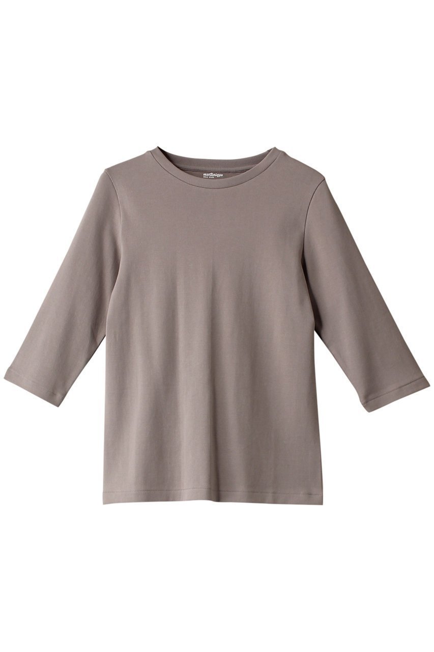 【マルティニーク/martinique】のESSENTIAL フライス5分袖Tee インテリア・キッズ・メンズ・レディースファッション・服の通販 founy(ファニー) 　ファッション　Fashion　レディースファッション　Fashion for Women　トップス・カットソー　Cut & Sew Tops　シャツ・ブラウス・オフィスカジュアル　Elegant Blouses & Button-Ups　ロングTシャツ・Tシャツ　Longline T-Shirts & Tees　カットソー・ベーシックTシャツ　Cut-and-Sewn Tops / Stretch Tees & Basics　カットソー　Cut and Sewn Top　ショート　Short, Short Length　スリーブ　Sleeve, Long Sleeve / Short Sleeve　エレガント 上品　Elegant　別注　Limited Edition, Custom Order　定番　Standard, Basic Item　グレー|ID: prp329100003857481 ipo3291000000032836671