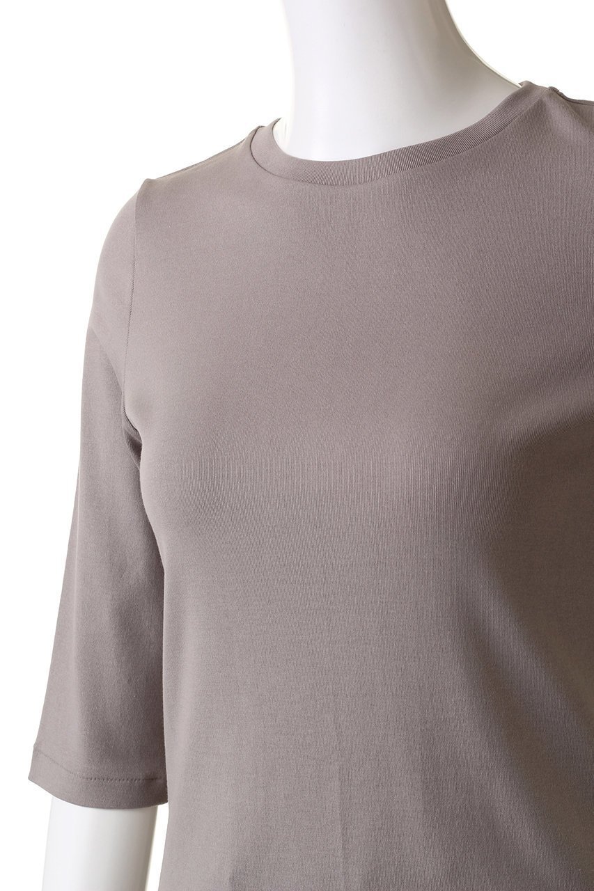 【マルティニーク/martinique】のESSENTIAL フライス5分袖Tee 人気、トレンドファッション・服の通販 founy(ファニー) 　ファッション　Fashion　レディースファッション　Fashion for Women　トップス・カットソー　Cut & Sew Tops　シャツ・ブラウス・オフィスカジュアル　Elegant Blouses & Button-Ups　ロングTシャツ・Tシャツ　Longline T-Shirts & Tees　カットソー・ベーシックTシャツ　Cut-and-Sewn Tops / Stretch Tees & Basics　カットソー　Cut and Sewn Top　ショート　Short, Short Length　スリーブ　Sleeve, Long Sleeve / Short Sleeve　エレガント 上品　Elegant　別注　Limited Edition, Custom Order　定番　Standard, Basic Item　other-5|ID: prp329100003857481 ipo3291000000032836693