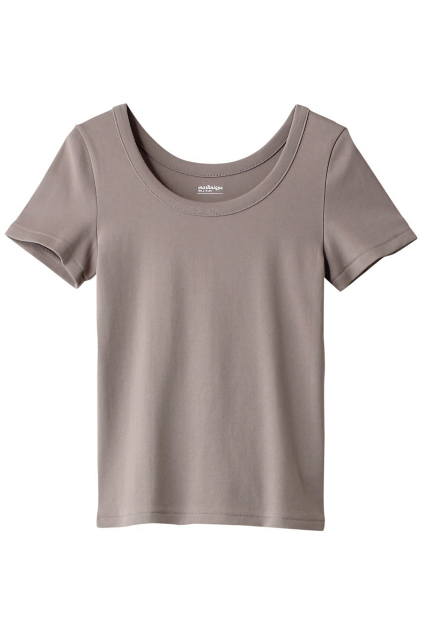 【マルティニーク/martinique】のESSENTIAL フライスTee インテリア・キッズ・メンズ・レディースファッション・服の通販 founy(ファニー) 　ファッション　Fashion　レディースファッション　Fashion for Women　トップス・カットソー　Cut & Sew Tops　シャツ・ブラウス・オフィスカジュアル　Elegant Blouses & Button-Ups　ロングTシャツ・Tシャツ　Longline T-Shirts & Tees　カットソー・ベーシックTシャツ　Cut-and-Sewn Tops / Stretch Tees & Basics　インナー　Innerwear　カットソー　Cut and Sewn Top　ショート　Short, Short Length　スリーブ　Sleeve, Long Sleeve / Short Sleeve　フィット　Fit, Slim Fit　別注　Limited Edition, Custom Order　定番　Standard, Basic Item　グレー|ID: prp329100003857482 ipo3291000000032837183