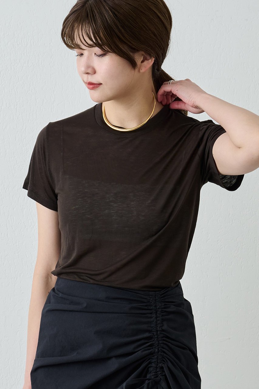 【ガリャルダガランテ/GALLARDAGALANTE】の【BASERANGE】バンブーTシャツ 人気、トレンドファッション・服の通販 founy(ファニー) ファッション Fashion レディースファッション Fashion for Women トップス・カットソー Cut & Sew Tops シャツ・ブラウス・オフィスカジュアル Elegant Blouses & Button-Ups ロングTシャツ・Tシャツ Longline T-Shirts & Tees カットソー・ベーシックTシャツ Cut-and-Sewn Tops / Stretch Tees & Basics キャミソール Camisole, Spaghetti Strap Top シアー Sheer, See-Through ショート Short, Short Length シンプル Simple, Minimal スリーブ Sleeve, Long Sleeve / Short Sleeve タンク Tank Top, Sleeveless Top ランジェリー Lingerie, Intimate Wear 夏 Summer 春 Spring S/S・春夏 SS, Spring/Summer, Warm Season other-6|ID: prp329100003857551 ipo3291000000036830581