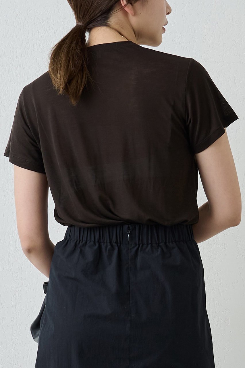 【ガリャルダガランテ/GALLARDAGALANTE】の【BASERANGE】バンブーTシャツ 人気、トレンドファッション・服の通販 founy(ファニー) ファッション Fashion レディースファッション Fashion for Women トップス・カットソー Cut & Sew Tops シャツ・ブラウス・オフィスカジュアル Elegant Blouses & Button-Ups ロングTシャツ・Tシャツ Longline T-Shirts & Tees カットソー・ベーシックTシャツ Cut-and-Sewn Tops / Stretch Tees & Basics キャミソール Camisole, Spaghetti Strap Top シアー Sheer, See-Through ショート Short, Short Length シンプル Simple, Minimal スリーブ Sleeve, Long Sleeve / Short Sleeve タンク Tank Top, Sleeveless Top ランジェリー Lingerie, Intimate Wear 夏 Summer 春 Spring S/S・春夏 SS, Spring/Summer, Warm Season other-8|ID: prp329100003857551 ipo3291000000036830583