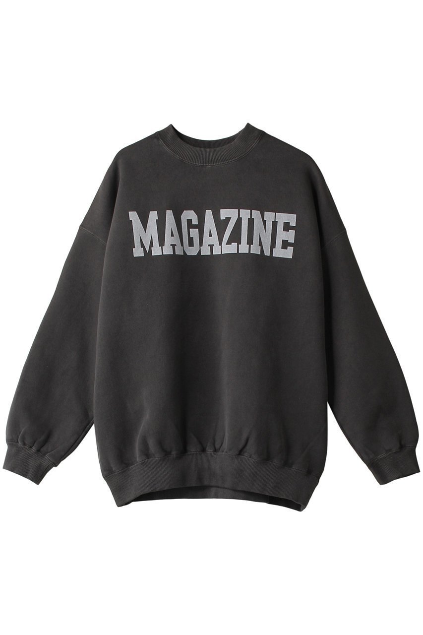 【サードマガジン/THIRD MAGAZINE】のピグメントロゴスウェット インテリア・キッズ・メンズ・レディースファッション・服の通販 founy(ファニー) 　ファッション　Fashion　レディースファッション　Fashion for Women　トップス・カットソー　Cut & Sew Tops　シャツ・ブラウス・オフィスカジュアル　Elegant Blouses & Button-Ups　レディースパーカー・カジュアルフーディー　Casual Hoodies & Sweatshirts　ロングTシャツ・Tシャツ　Longline T-Shirts & Tees　スウェット・クルーネックトップス　Sweatshirts & Crewnecks / Relaxed Fit Sweat Tops　カットソー・ベーシックTシャツ　Cut-and-Sewn Tops / Stretch Tees & Basics　チャコールグレー|ID: prp329100003857565 ipo3291000000035420978