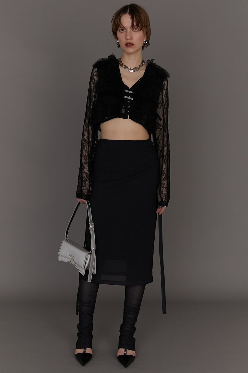 【プランク プロジェクト/PRANK PROJECT】のスカートレイヤードレギンス / Skirt Layered Leggings 人気、トレンドファッション・服の通販 founy(ファニー) 　ファッション　Fashion　レディースファッション　Fashion for Women　スカート　Skirts　レギンス　Leggings & Stretch Pants　レッグウェア・ストッキング　Legwear & Hosiery　ギャザー　Gathered, Ruffled　チュール　Tulip, Tulip Motif　フレア　Flare, Flared　レギンス　Leggings, Stretch Pants　春　Spring　other-8|ID: prp329100003859265 ipo3291000000035745385