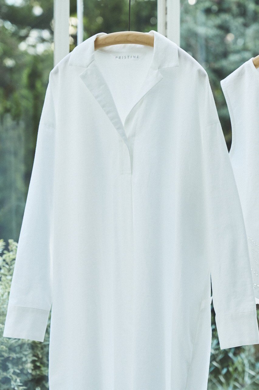 【プリスティン/PRISTINE】のスカラップワンピース 人気、トレンドファッション・服の通販 founy(ファニー) 　ファッション　Fashion　レディースファッション　Fashion for Women　ワンピース　Dresses　トップス・カットソー　Cut & Sew Tops　インナー　Innerwear　コンパクト　Compact, Small Size　シャドー　Shadow, Subtle Pattern　シンプル　Simple, Minimal　スカラップ　Scallop, Scalloped Edge　スニーカー　Sneakers, Trainers　スリーブ　Sleeve, Long Sleeve / Short Sleeve　ペイズリー　Paisley, Ethnic Pattern　レギンス　Leggings, Stretch Pants　レース　Lace, Lace Fabric　ロング　Long, Long-Length　人気　Popular, Best Seller　長袖　Long Sleeve, Full Sleeve　other-8|ID: prp329100003861801 ipo3291000000032910971