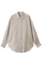 【エリオポール/heliopole】のthe EDITOR シャツ 人気、トレンドファッション・服の通販 founy(ファニー) ファッション Fashion レディースファッション Fashion for Women トップス・カットソー Cut & Sew Tops シャツ・ブラウス・オフィスカジュアル Elegant Blouses & Button-Ups おすすめ Recommended / Our Picks ストライプ Stripe, Striped Pattern スリーブ Sleeve, Long Sleeve / Short Sleeve ベーシック Basic, Essential ロング Long, Long-Length 定番 Standard, Basic Item 秋 Autumn thumbnail ベージュ|ID: prp329100003861842 ipo3291000000035563629