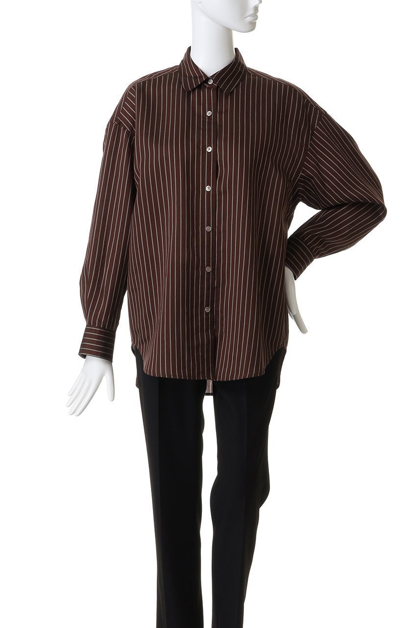 【エリオポール/heliopole】のthe EDITOR シャツ 人気、トレンドファッション・服の通販 founy(ファニー) 　ファッション　Fashion　レディースファッション　Fashion for Women　トップス・カットソー　Cut & Sew Tops　シャツ・ブラウス・オフィスカジュアル　Elegant Blouses & Button-Ups　おすすめ　Recommended / Our Picks　ストライプ　Stripe, Striped Pattern　スリーブ　Sleeve, Long Sleeve / Short Sleeve　ベーシック　Basic, Essential　ロング　Long, Long-Length　定番　Standard, Basic Item　秋　Autumn　other-2|ID: prp329100003861842 ipo3291000000035563633