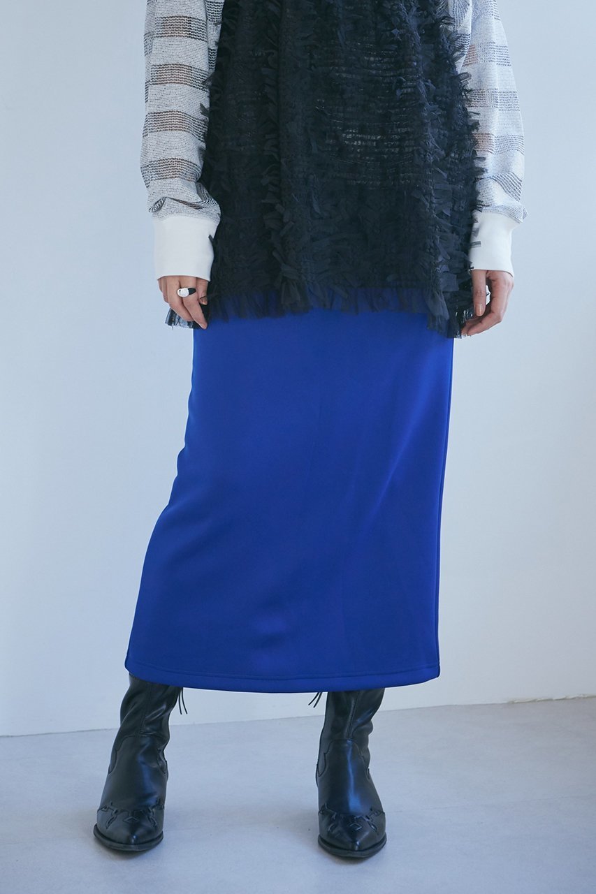 【ローズバッド/ROSE BUD】のカットタイトスカート インテリア・キッズ・メンズ・レディースファッション・服の通販 founy(ファニー) 　ファッション　Fashion　レディースファッション　WOMEN　スカート　Skirt　ロングスカート　Long Skirt　ストレッチ　Stretch　スリット　Slit　タイトスカート　Tight Skirt　ロング　Long　エレガント 上品　Elegant　ブルー|ID: prp329100003861852 ipo3291000000025408620